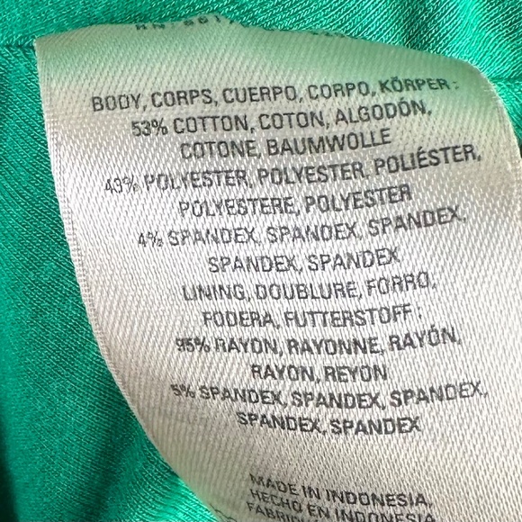 Maeve Anthropologie Nova Dress Sz Large 12 14 Green Skater Fit Flare Preppy Chic - Picture 4 of 4